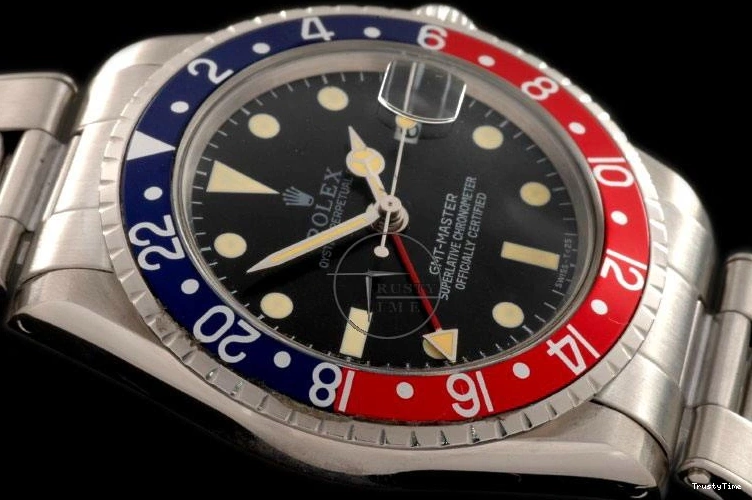 0911 Resilient ROLGMT016A – Vintage GMT SS Blue Red Bezel Swiss Eta 2836- 969